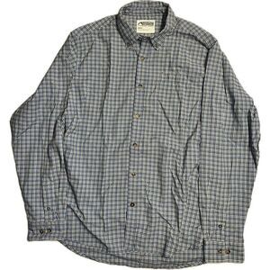 Mountain Khakis Men’s Size M Jackson Hole Wyoming‎ Blue Checkered Dress Shirt